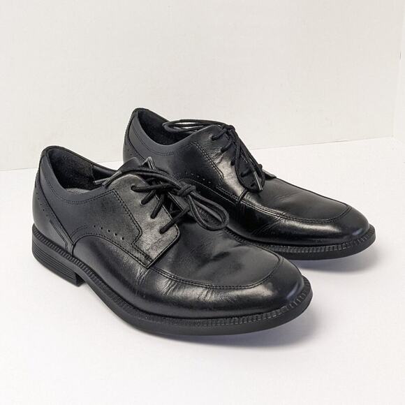 Rockport DresSports Business Apron Lace-up Dress Shoes, Black, Mens 7.5 M